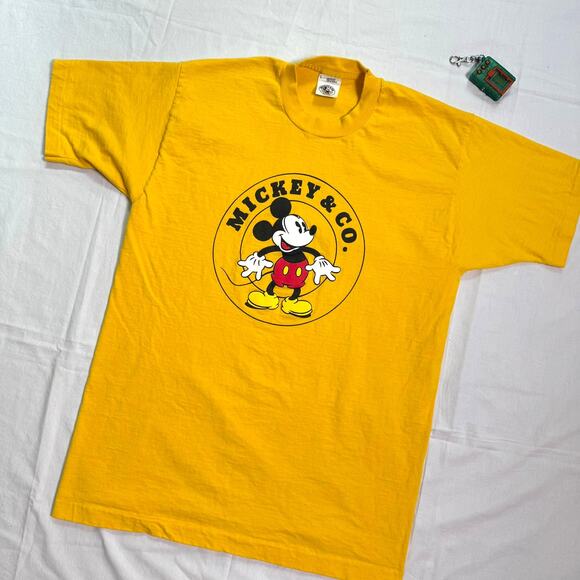 Vintage 90's Mickey Mouse Disney T-Shirt - M/L - Near Mint - Picture 1 of 4